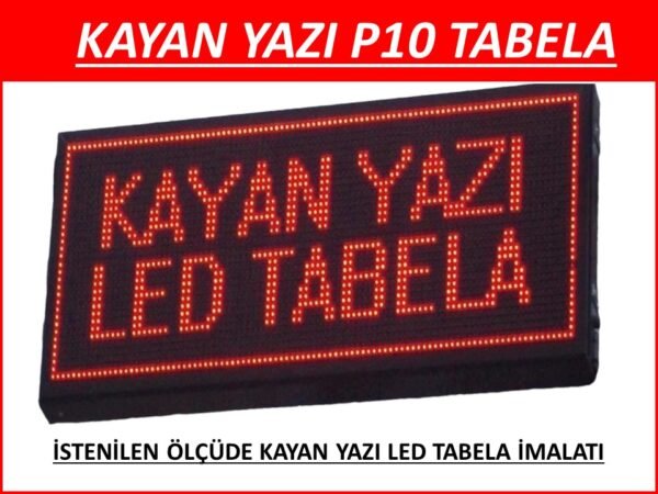 Kayan Yazı P10 Led Tabela