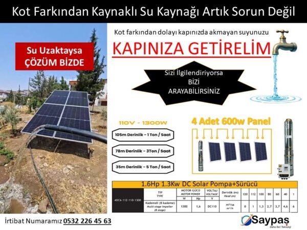 Su Aktarma 100m
